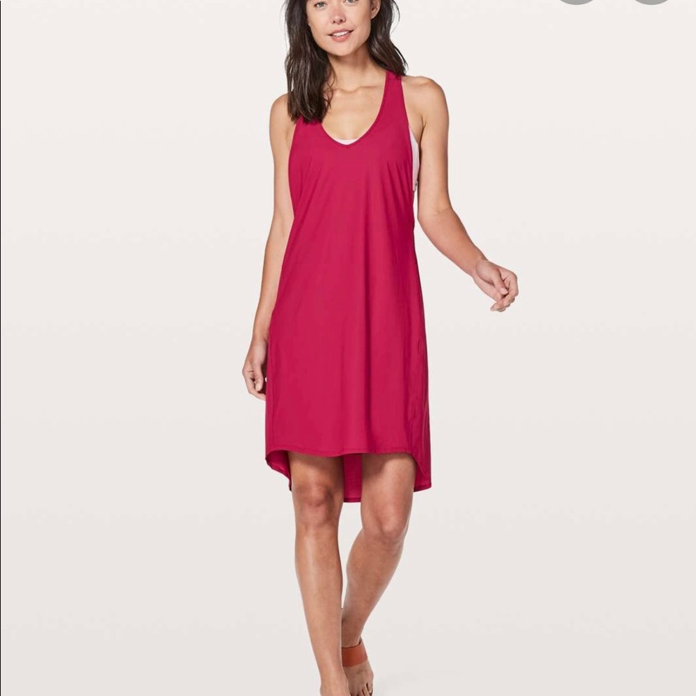 lululemon athletica Pink Racerback Sundress